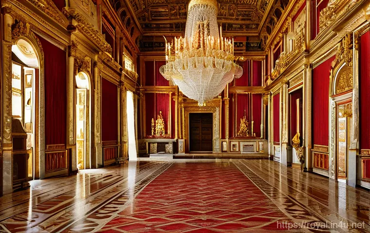 로얄매치 스토리 집중 플레이 - **Image Prompt 1: The Resplendent Royal Palace Under Restoration**